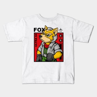 Fox the pilot of stars. Kids T-Shirt